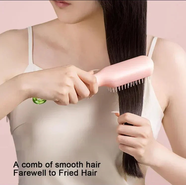 Magic Hair Brush with Self Cleaning and Anti Static Design