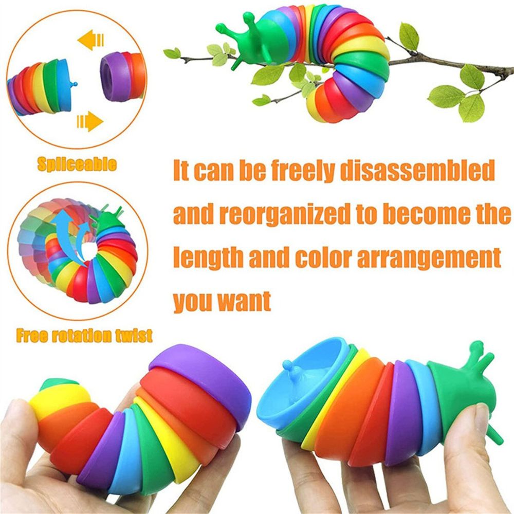 Stress Relieving Sensory Finger Slug Toy
