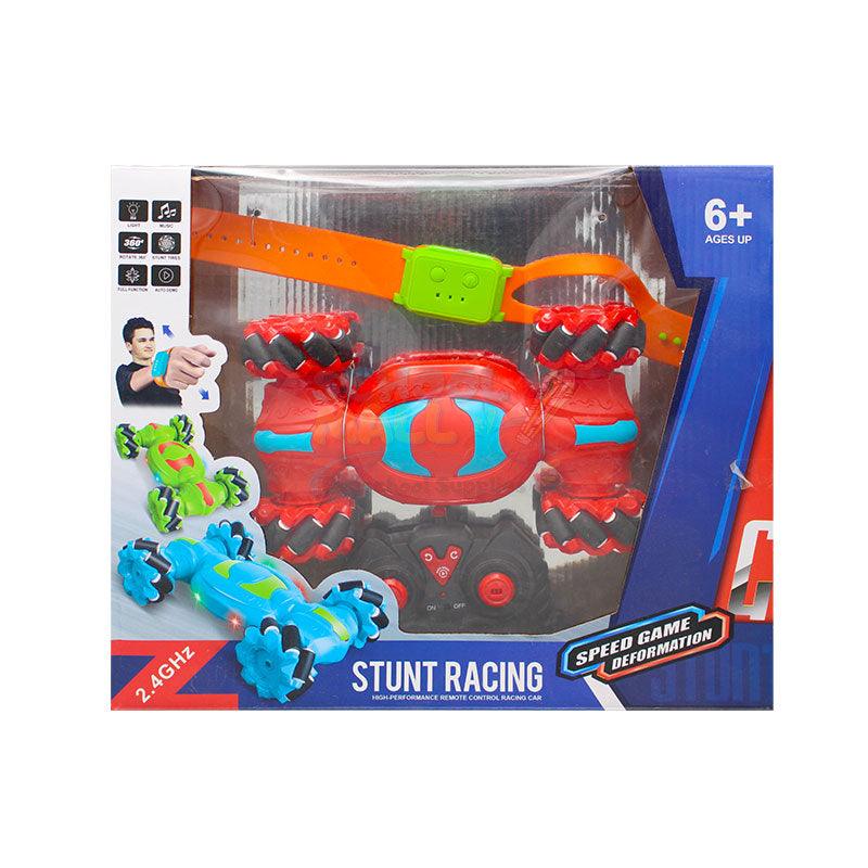 Stand racing car