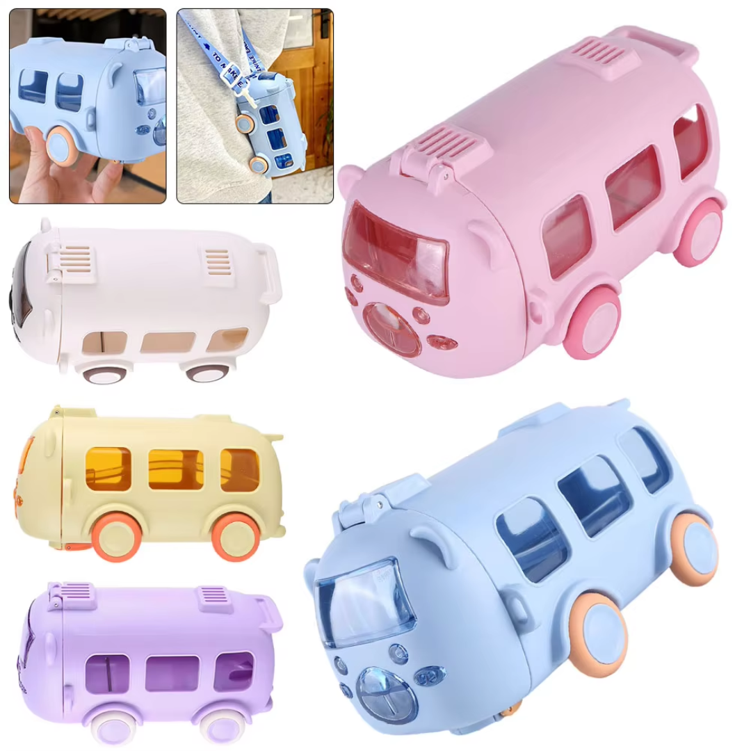Bus Shape Water Sipper For Kids